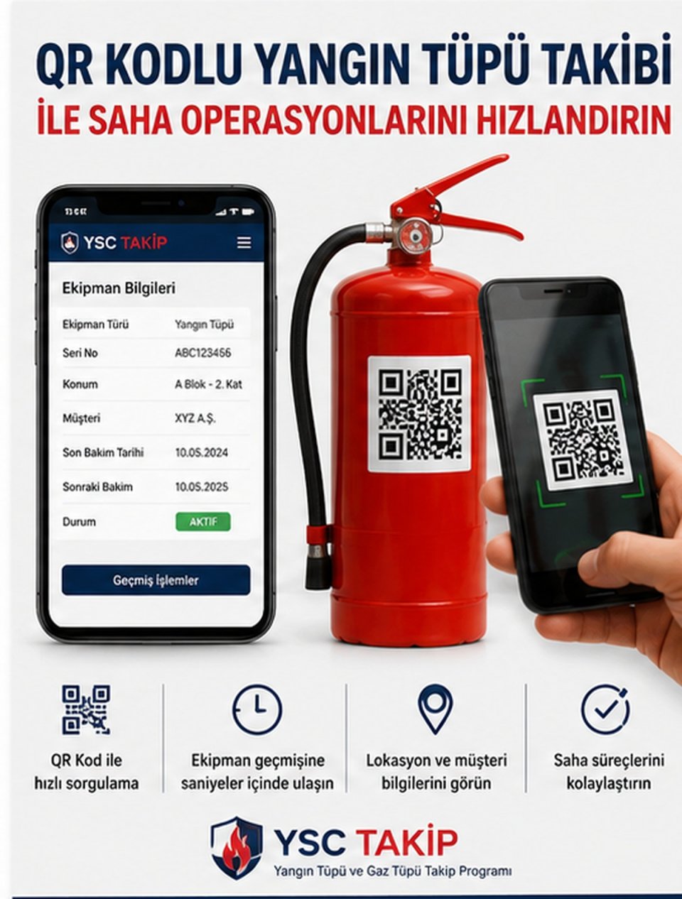 QR Kodlu Yangın Tüpü Takibi ile Saha Operasyonlarını Hızlandırın