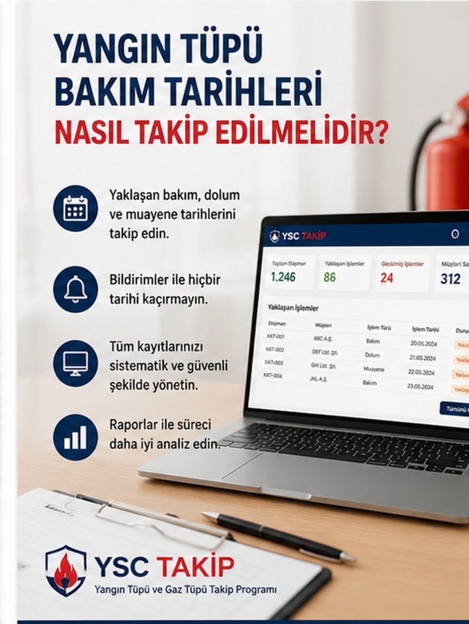 Yangın Tüpü Bakım Tarihleri Nasıl Takip Edilmelidir?